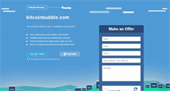 Desktop Screenshot of bitcoinbubble.com