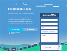 Tablet Screenshot of bitcoinbubble.com